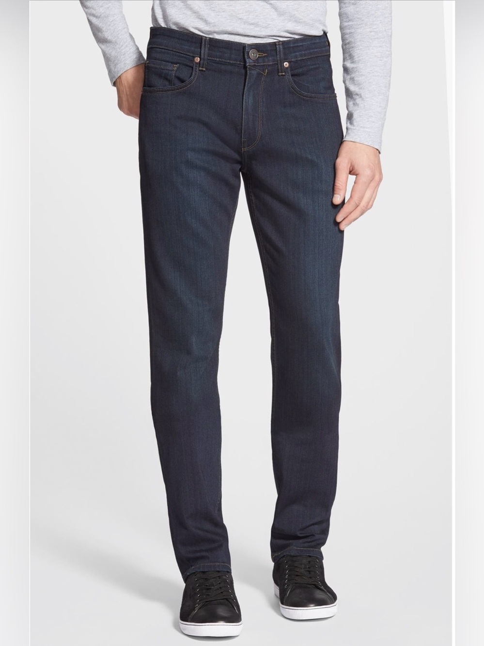 PAIGE Men's Federal Slim Straight Jeans Cellar Dark Wash - Size 32